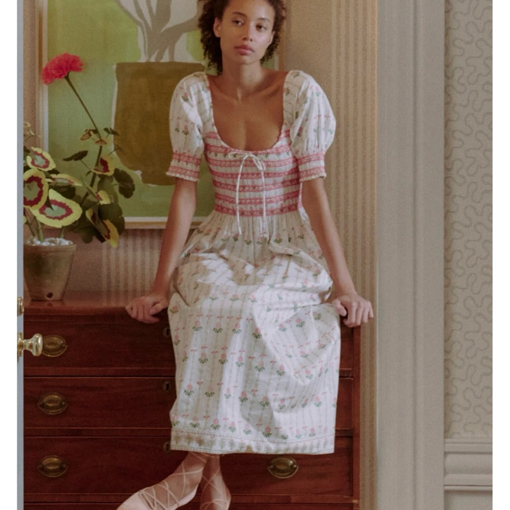 Hill house Floral Puff Sleeve Dress